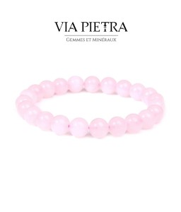 Bracelet Quartz rose lithothérapie, propriété, vertu, litho, bien être, bienfait, soin par les pierres