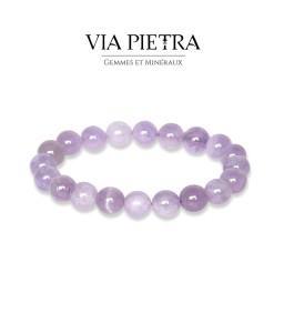 Bracelet Améthyste Lilas lithothérapie, propriété, vertu, litho, bien être, bienfait, soin par les pierres