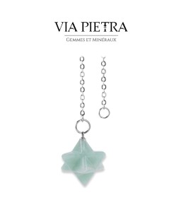 Pendule Merkaba Aventurine, radiesthésie, divinatoire