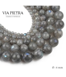 Perles Labradorite création, perles Labradorite 6mm, perles en pierre naturelle