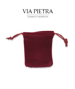 Pochette velours rouge de protection pour petit pendule