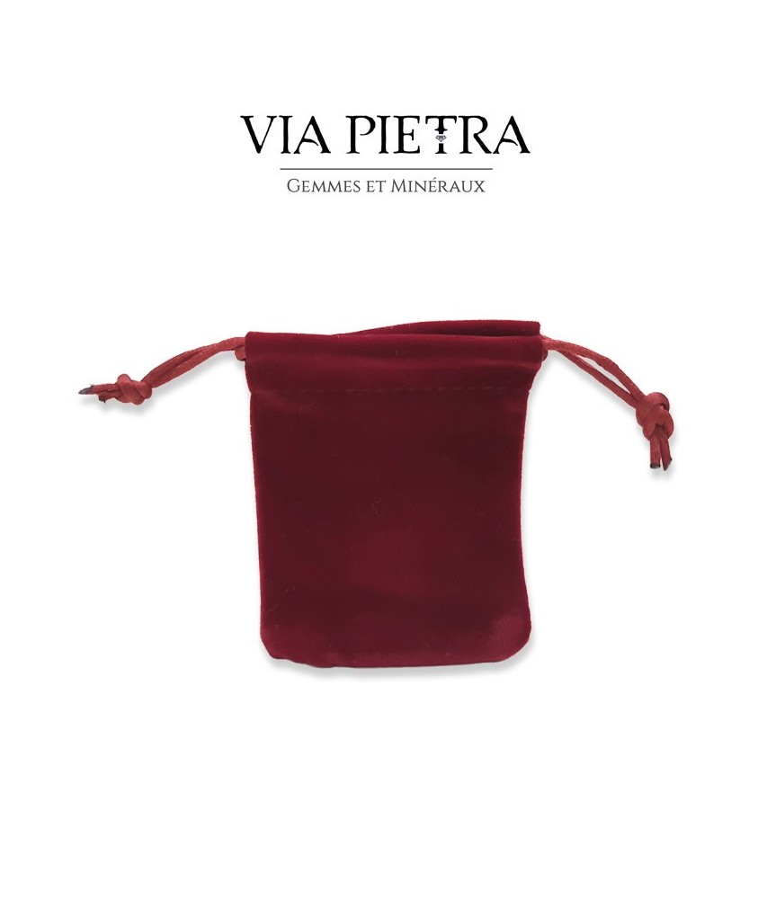 Pochette velours rouge de protection pour petit pendule