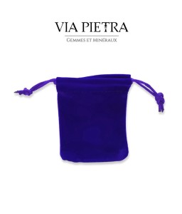 Pochette velours bleu de protection pour petit pendule