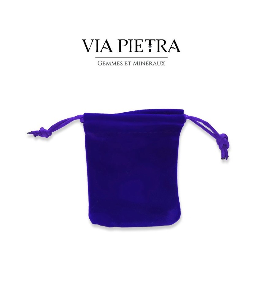 Pochette velours bleu de protection pour petit pendule