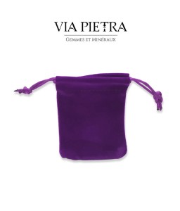 Pochette velours violet de protection pour petit pendule