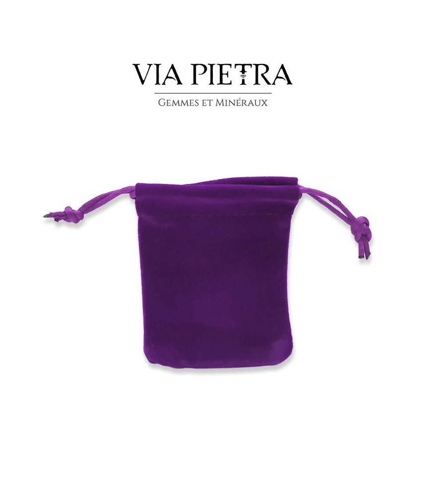 Pochette velours violet de protection pour petit pendule