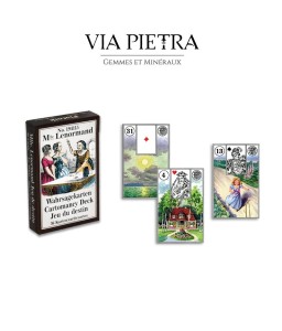 Cartes oracle : jeu du destin de Mlle Lenormand. Jeu tirage de cartes oracle en français