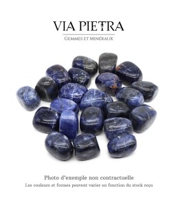 Pierre lithothérapie sodalite, sodalite vertu bienfait, sodalite 3ème oeil chakra, pierre bleue