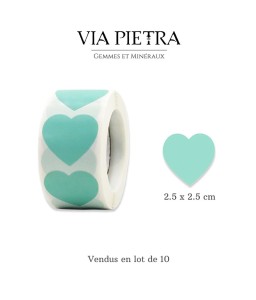 Autocollants coeur vert, etiquettes cadeaux saint valentin, autocollant amour coeur, plaisir cadeaux, idée cadeaux