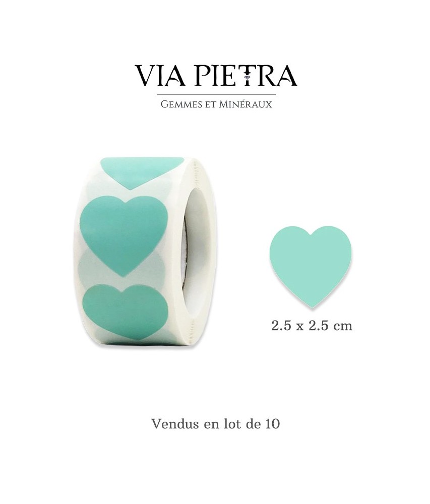 Autocollants coeur vert, etiquettes cadeaux saint valentin, autocollant amour coeur, plaisir cadeaux, idée cadeaux