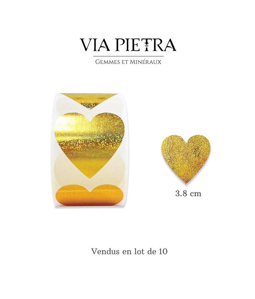 Autocollants coeur doré, etiquettes cadeaux saint valentin, autocollant amour coeur, plaisir cadeaux, idée cadeaux