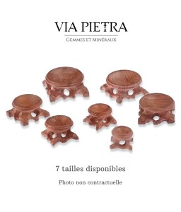 Supports minéraux pour sphères, oeufs boules. Présentoir en bois naturel, présentoir boule de cristal