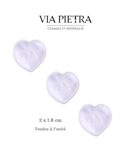 Coeur en pierre naturelle, coeur amour lithothérapie, coeur idée cadeau, coeur en pierre pas cher, coeur quartz cristal de roche