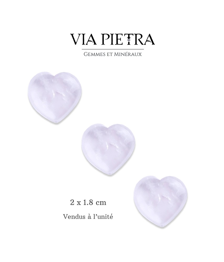 Coeur en pierre naturelle, coeur amour lithothérapie, coeur idée cadeau, coeur en pierre pas cher, coeur quartz cristal de roche