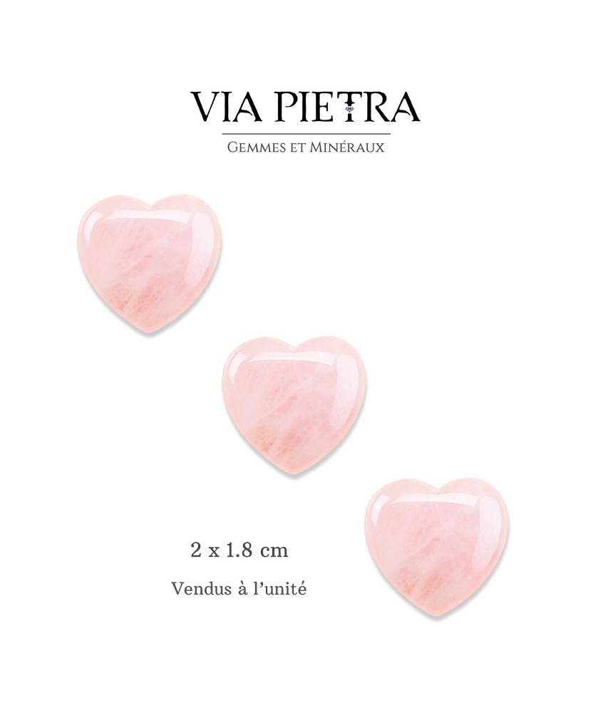 Coeur en pierre naturelle, coeur amour lithothérapie, idée cadeau, coeur en pierre pas cher, coeur quartz rose